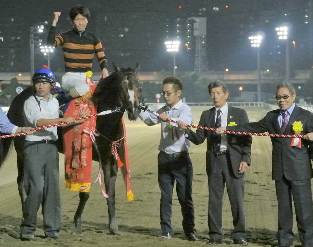 Ｇ２東京盃などを制し、１８年地方年度代表馬に選出されたキタサンミカヅキ