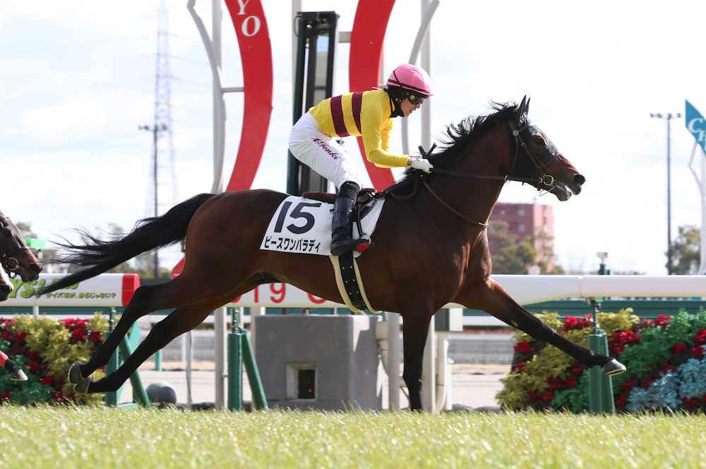 【画像・写真】【中京新馬戦】ピースワン最後に伸びた、一瞬の脚グイッ