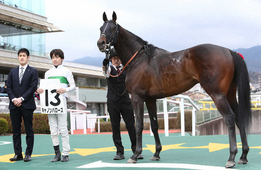 【画像・写真】【阪神新馬戦】キャノンバローズ、首差振り切りV