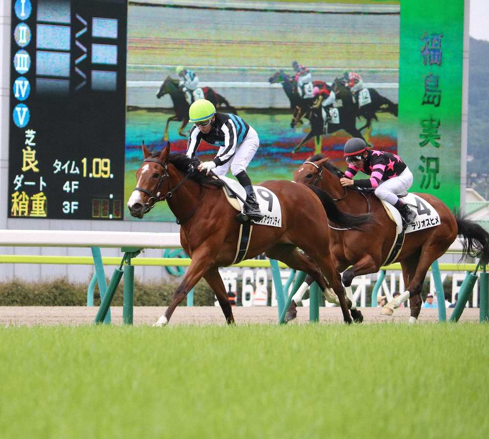 【画像・写真】【福島新馬戦】エレナアヴァンティ抜け出しV　宗像師満足げ