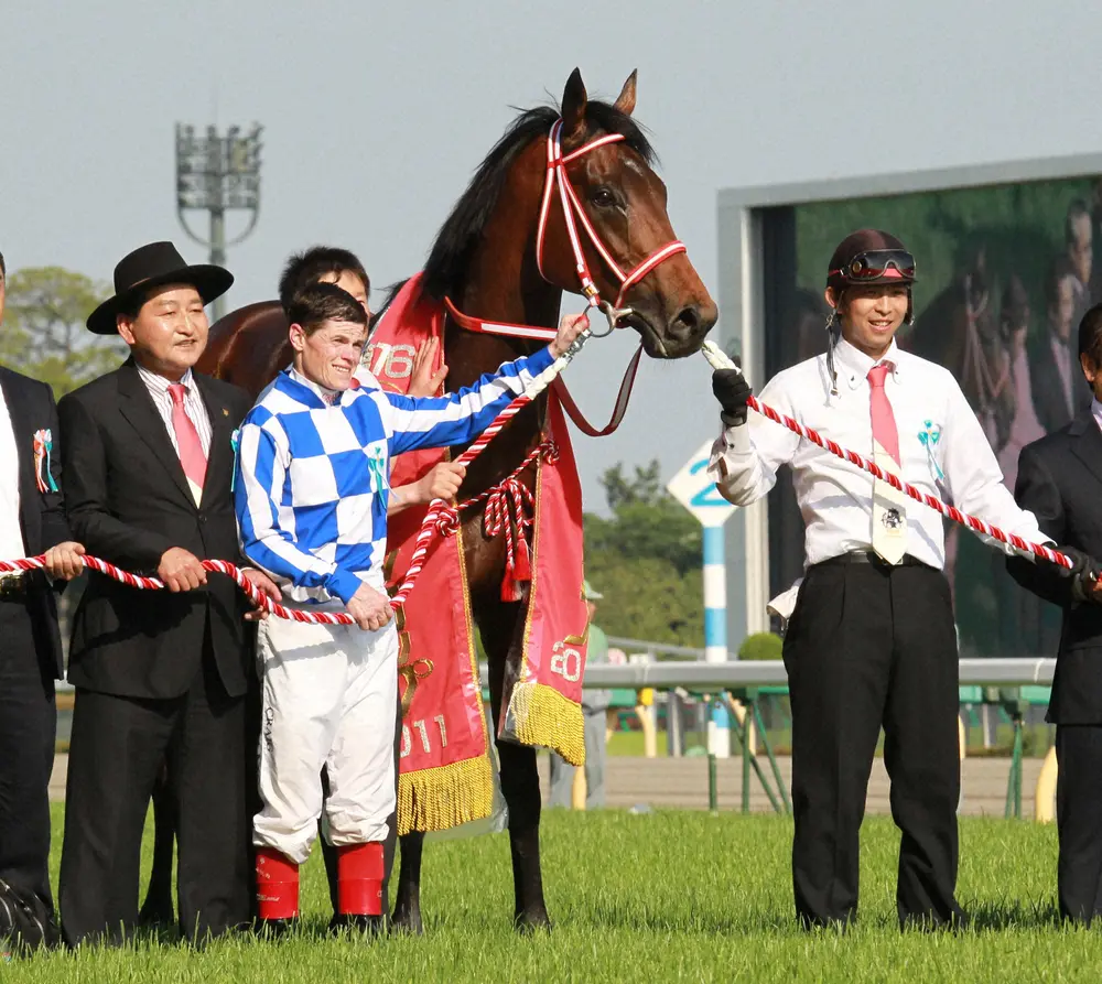 2011年NHKマイルCを勝ったグランプリボス（栗東・矢作芳人厩舎）