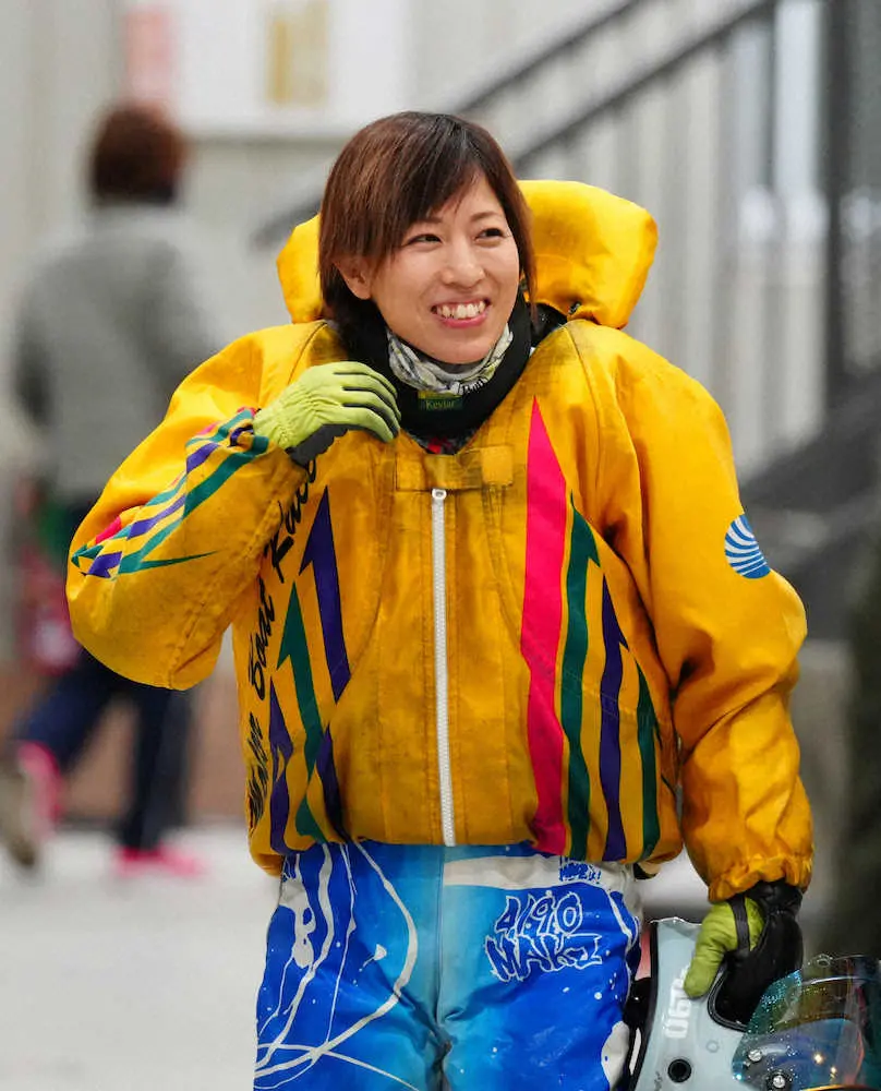 【画像・写真】＜レディースオールスター＞10Rを終えた長嶋万記（撮影・島崎忠彦）