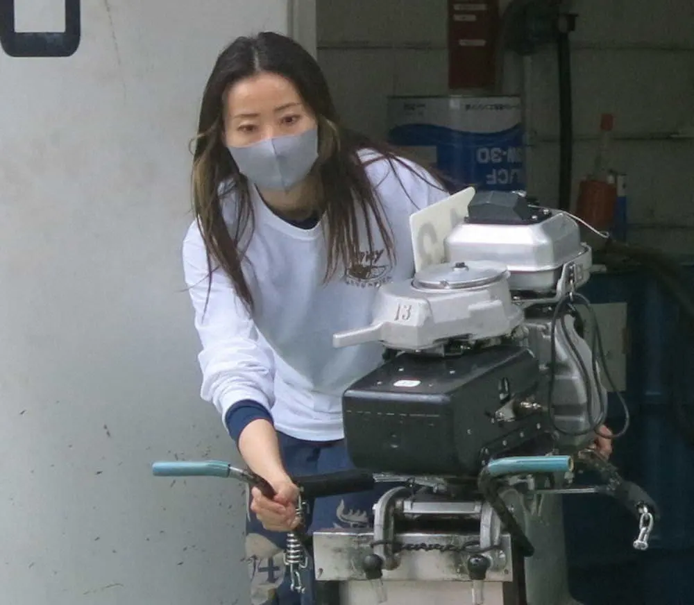 【画像・写真】12R1号艇に一走入魂の浜田亜理沙（多摩川）　　　　　　　　　　　　　　　　　　　　　　　　　　　　　　　