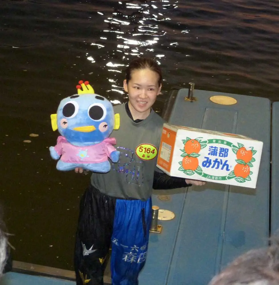 【画像・写真】【ボートレース蒲郡2日目5R】森田梨湖　逃げてデビュー269走目にして初勝利