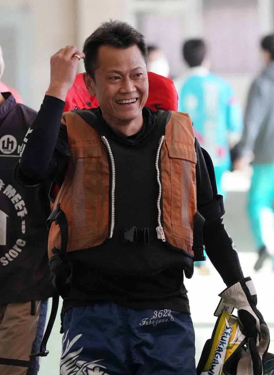 【画像・写真】からつボートG1「全日本王者決定戦」地元の大将が優出に成功　深川真二　得意の2コースなら