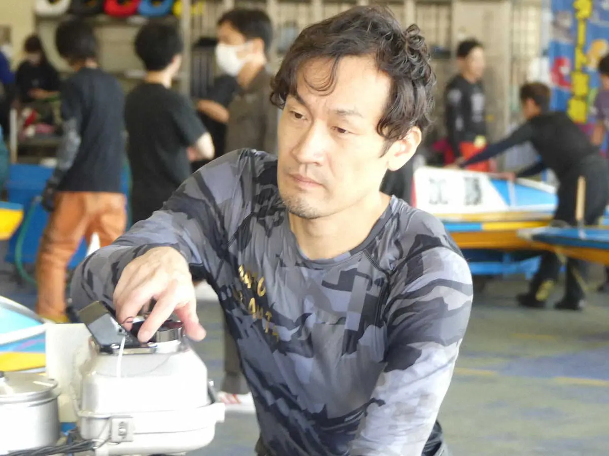 【画像・写真】【江戸川ボート】永田秀二　6コースから最高の滑り出し