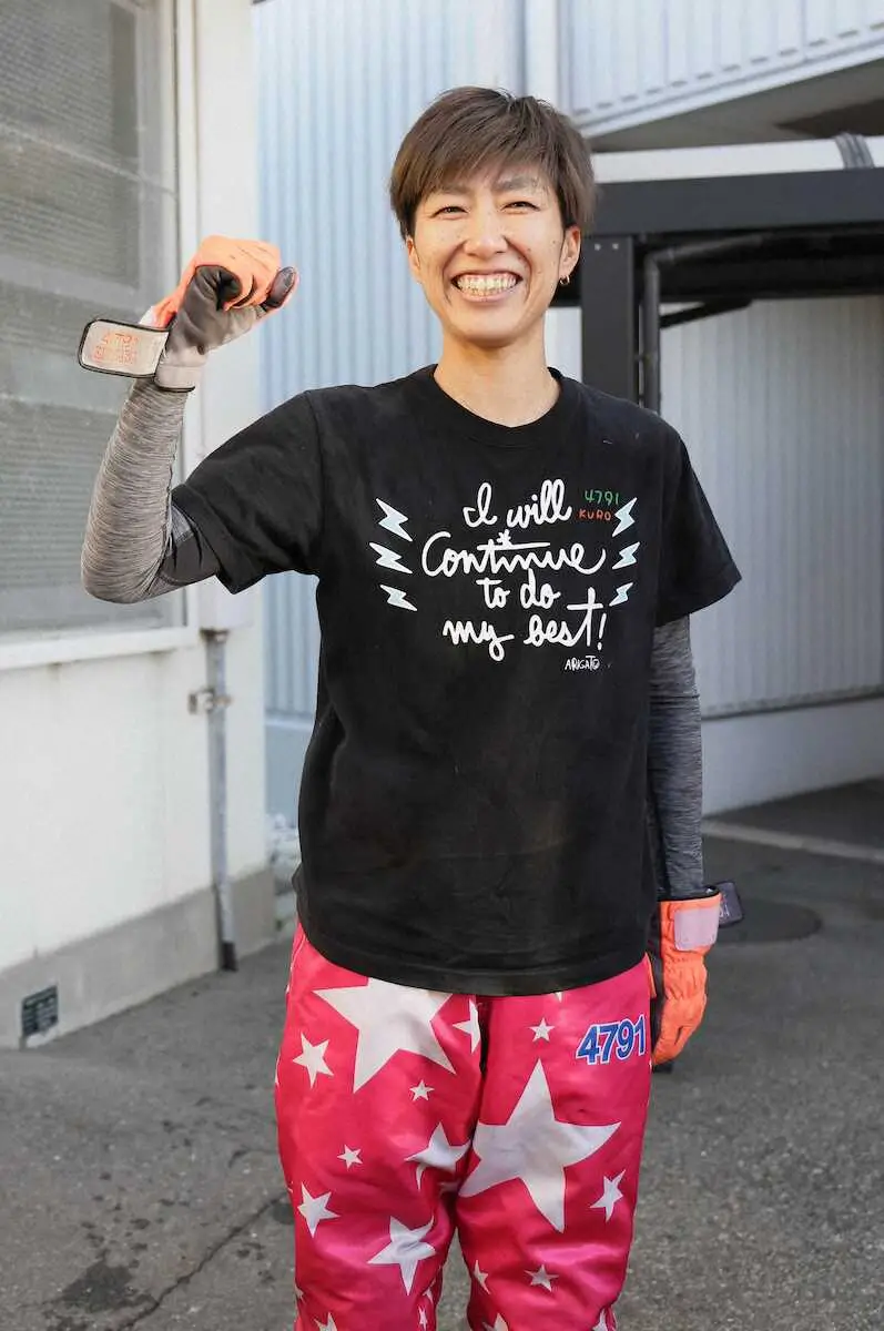 【画像・写真】【尼崎ボート・ヴィーナスシリーズ第17戦】黒沢めぐみ　“10万シュウ”呼ぶ捲り差しで優出成功