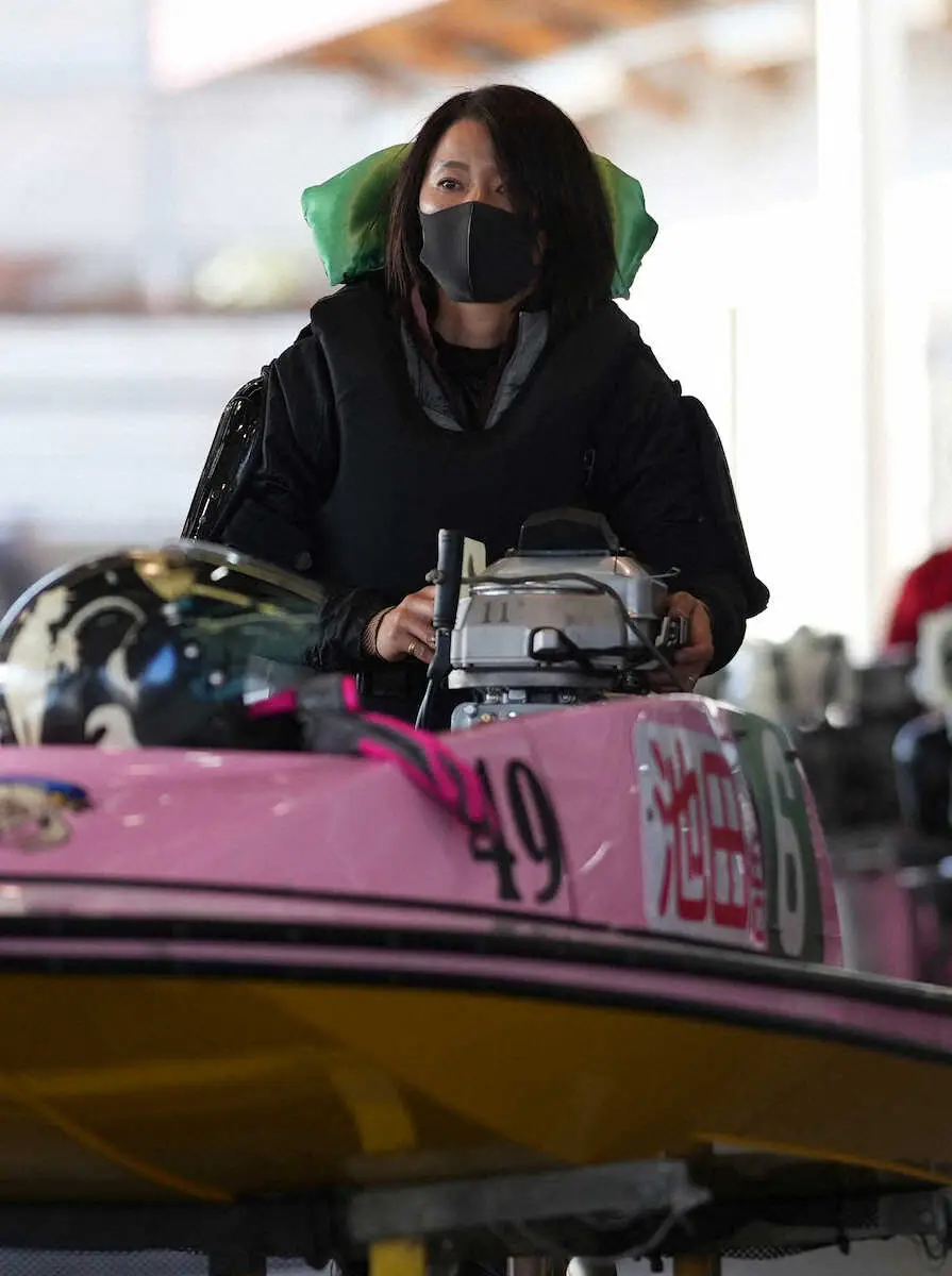 【画像・写真】【多摩川ボート　第12回クイーンズクライマックスシリーズ】池田浩美　好素性エンジン獲得