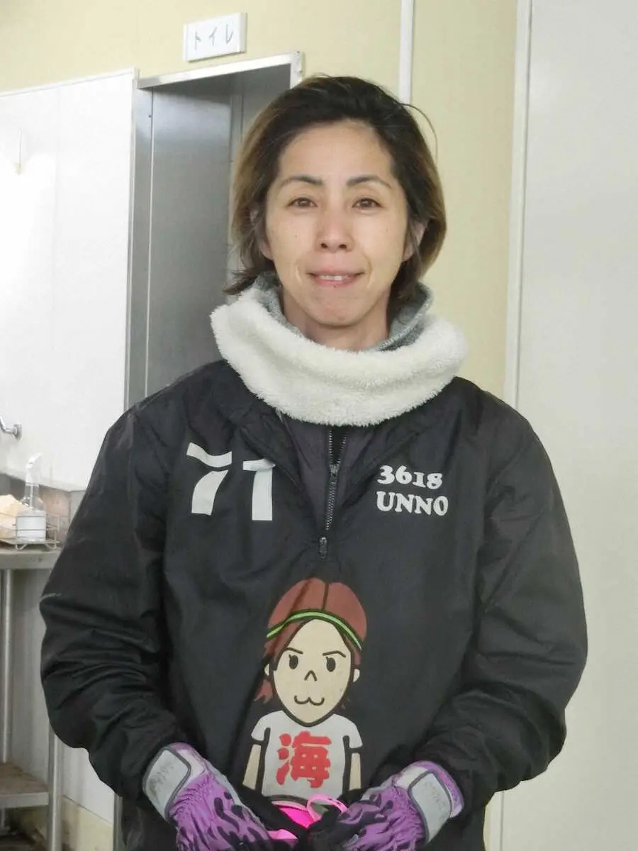 【画像・写真】【鳴門ボート　レディースVSルーキーズバトル】海野ゆかり　楽しみエース68号機