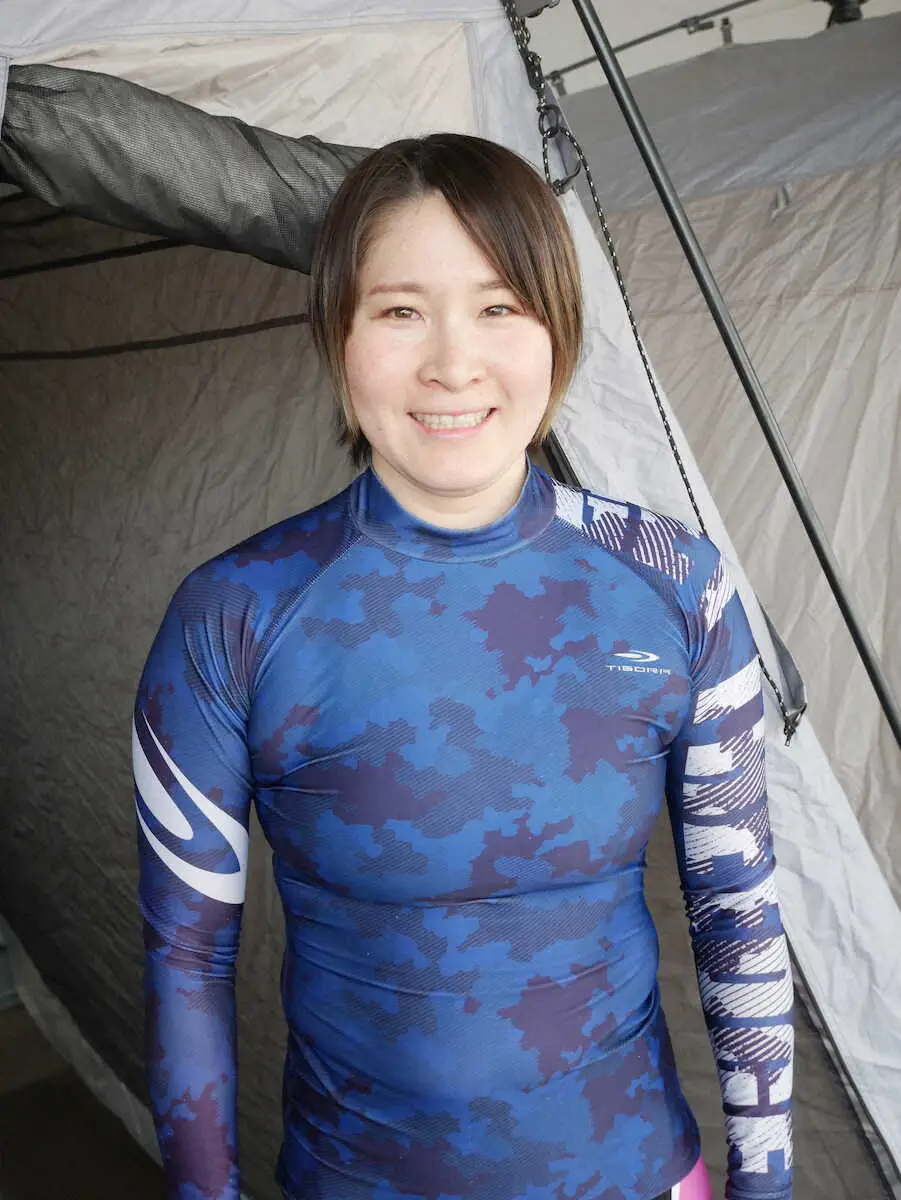 【画像・写真】【取手競輪　ガールズ　初日7R】3着の枝光美奈　初の予選連続確定板入りへ気合