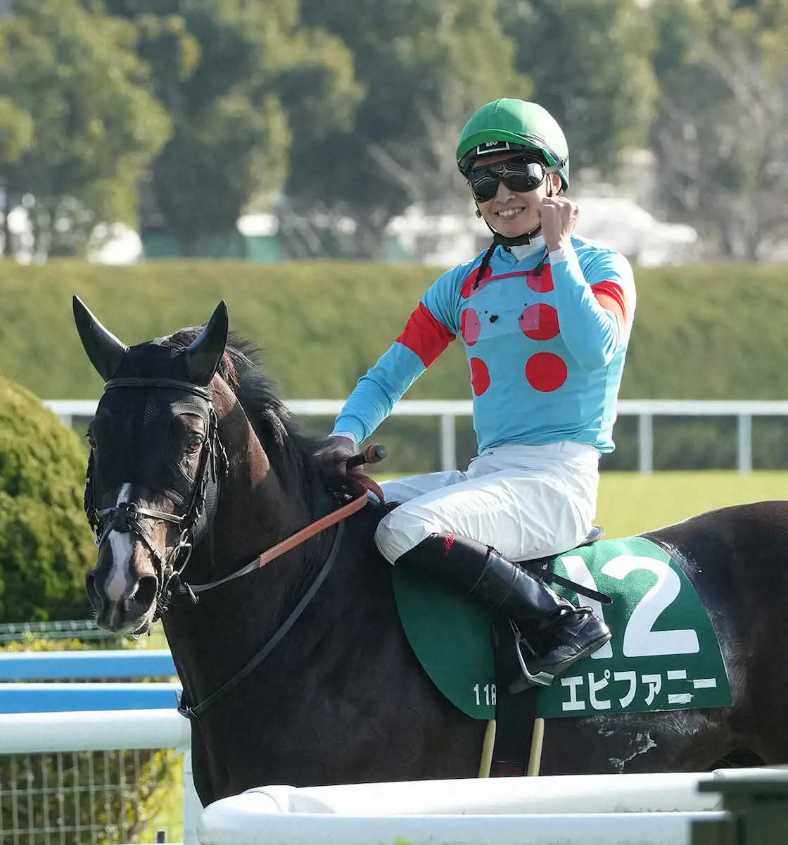 【画像・写真】小倉大賞典を制したかまいたち・山内が一口馬主として保有するエピファニー撮影・岡田　丈靖）