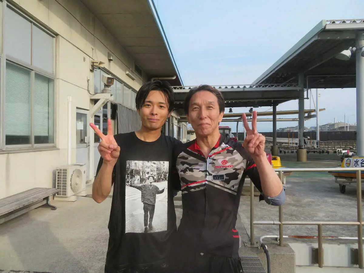 【画像・写真】【まるがめボート　日本モーターボート選手会会長杯】黒井達矢　師匠の前で通算1000勝達成