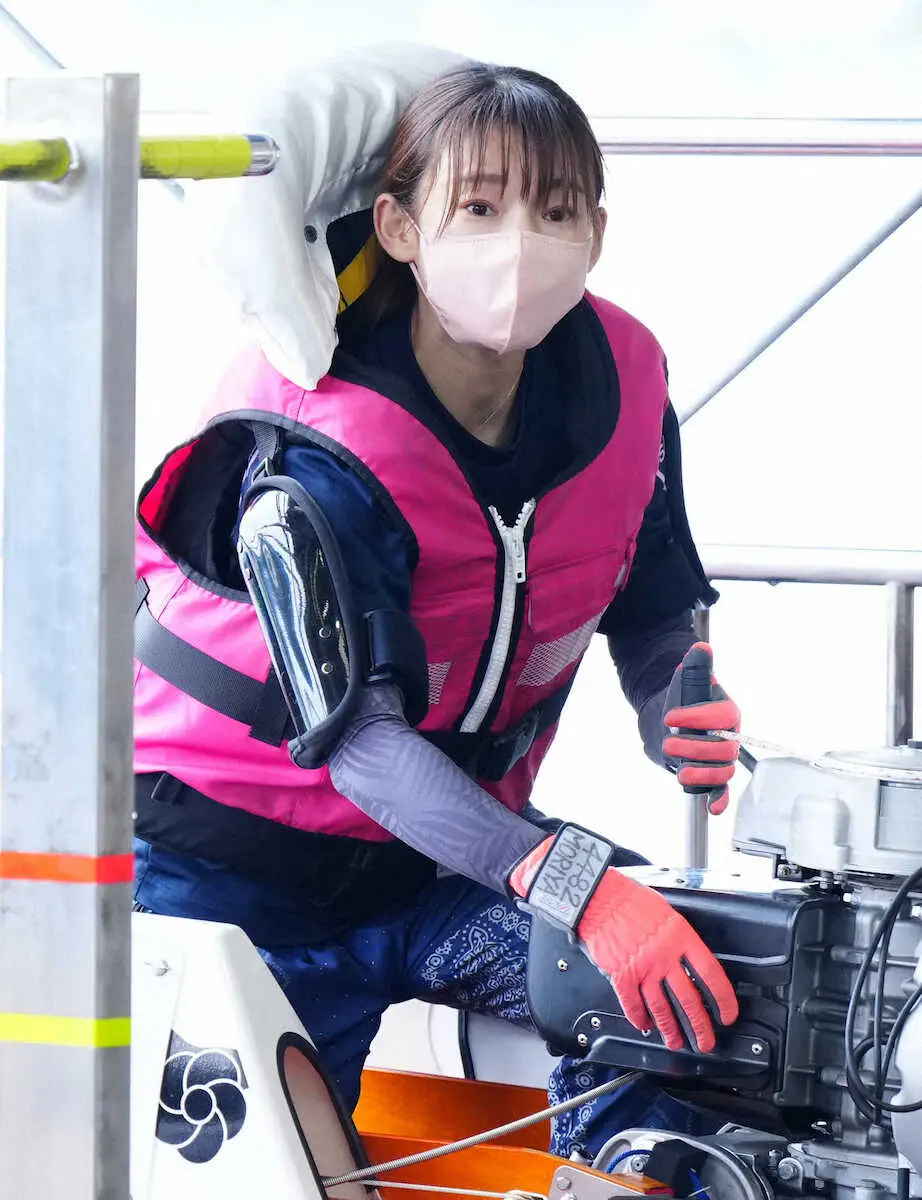 【画像・写真】【鳴門ボート・G3オールレディース】12Rは守屋美穂　スタート慎重でも先に回れば大丈夫