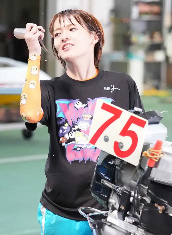 【画像・写真】得点率3位で準優勝戦の1号艇を手にした渡辺優美（撮影・沢田　明徳）