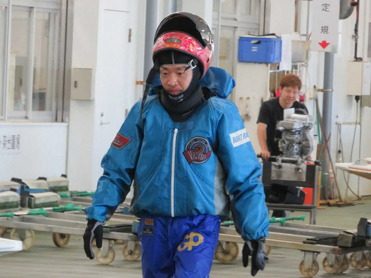 【画像・写真】【浜名湖ボート　G3・SUZUKIスピードC　3日目】予選最終日へ山口剛が再び整備敢行「何か考える」