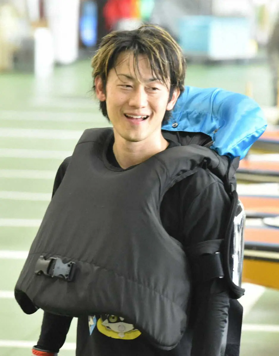 【画像・写真】【徳山ボート　G1徳山クラウン争奪戦】アクシデントに負けず！？枝尾賢　メーカー機ゲット