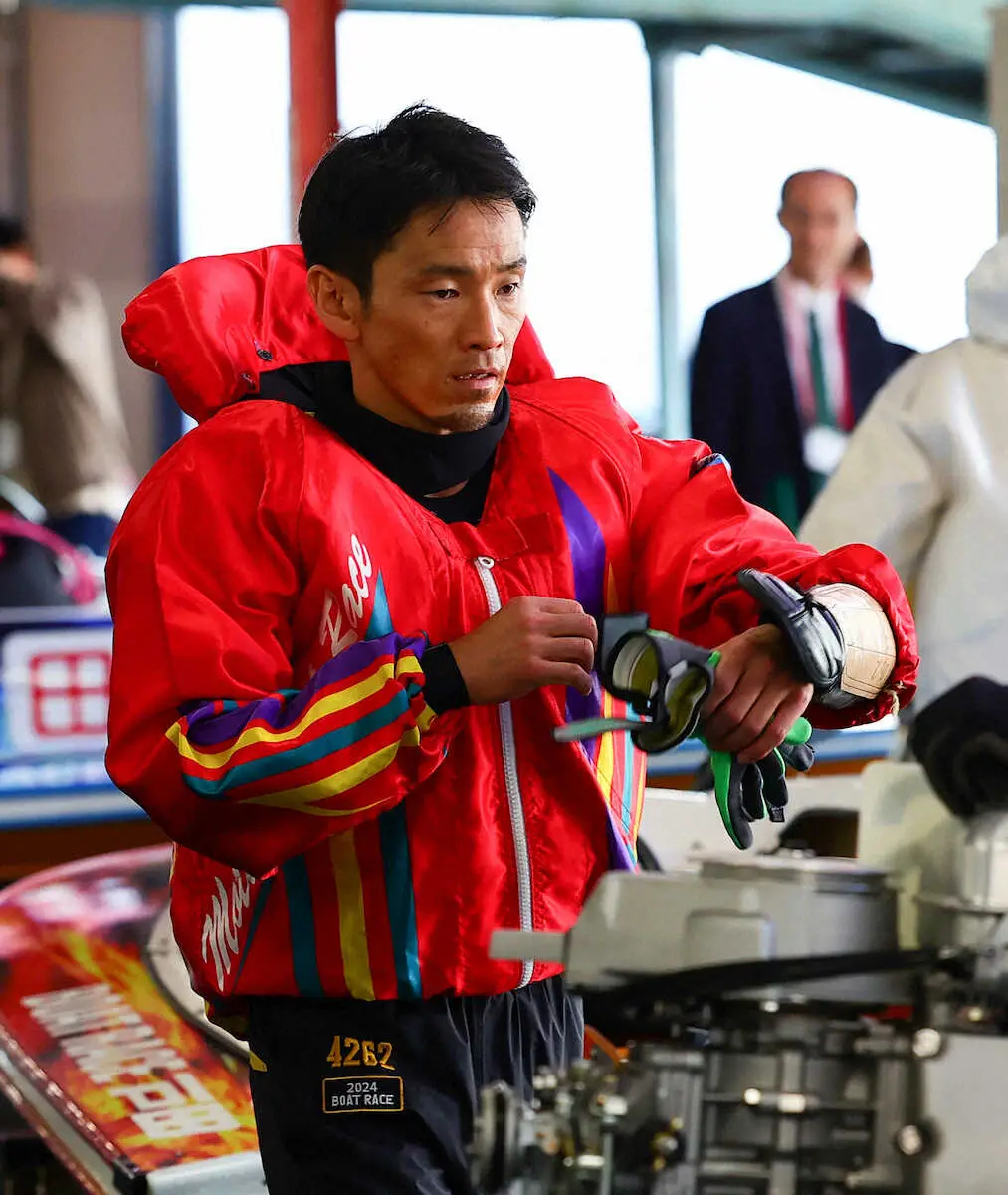 【画像・写真】1走目の6Rを1着で終えた馬場貴也（撮影・藤山　由理）