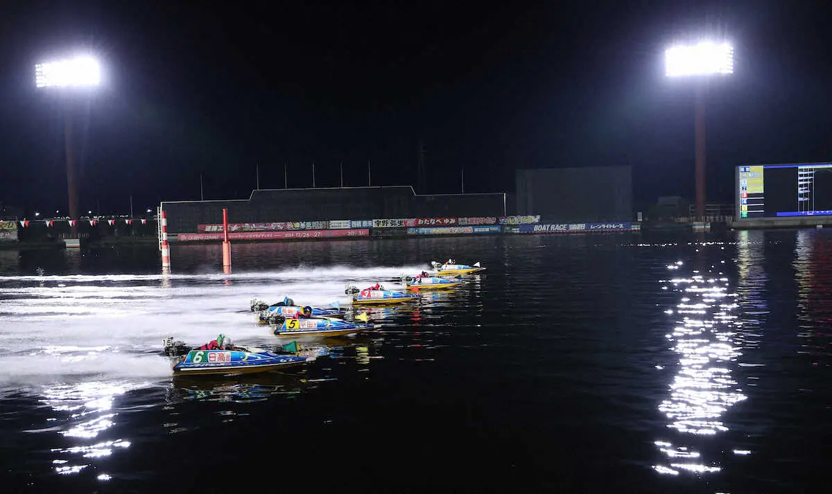 【画像・写真】【蒲郡ボート　名古屋グランパスCUP　3日目】荒天のため9R以降中止・打ち切り　順延はなし