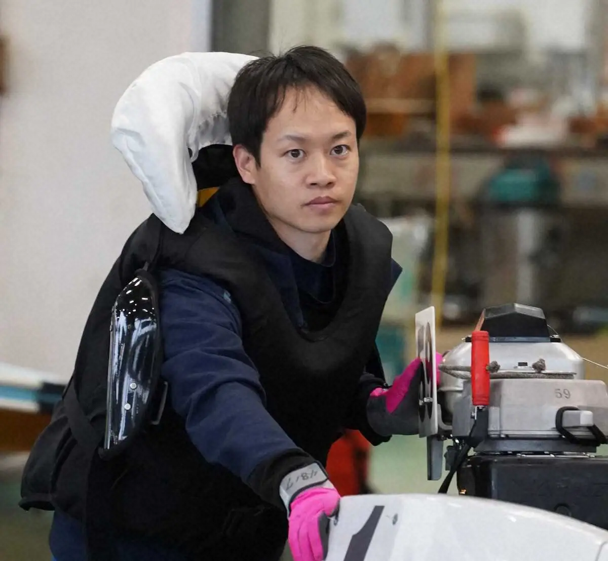 【画像・写真】【下関ボート　ミッドナイトボートレース】渡辺翼　相棒は好調59号機　「いいエンジン。頑張りますよ」