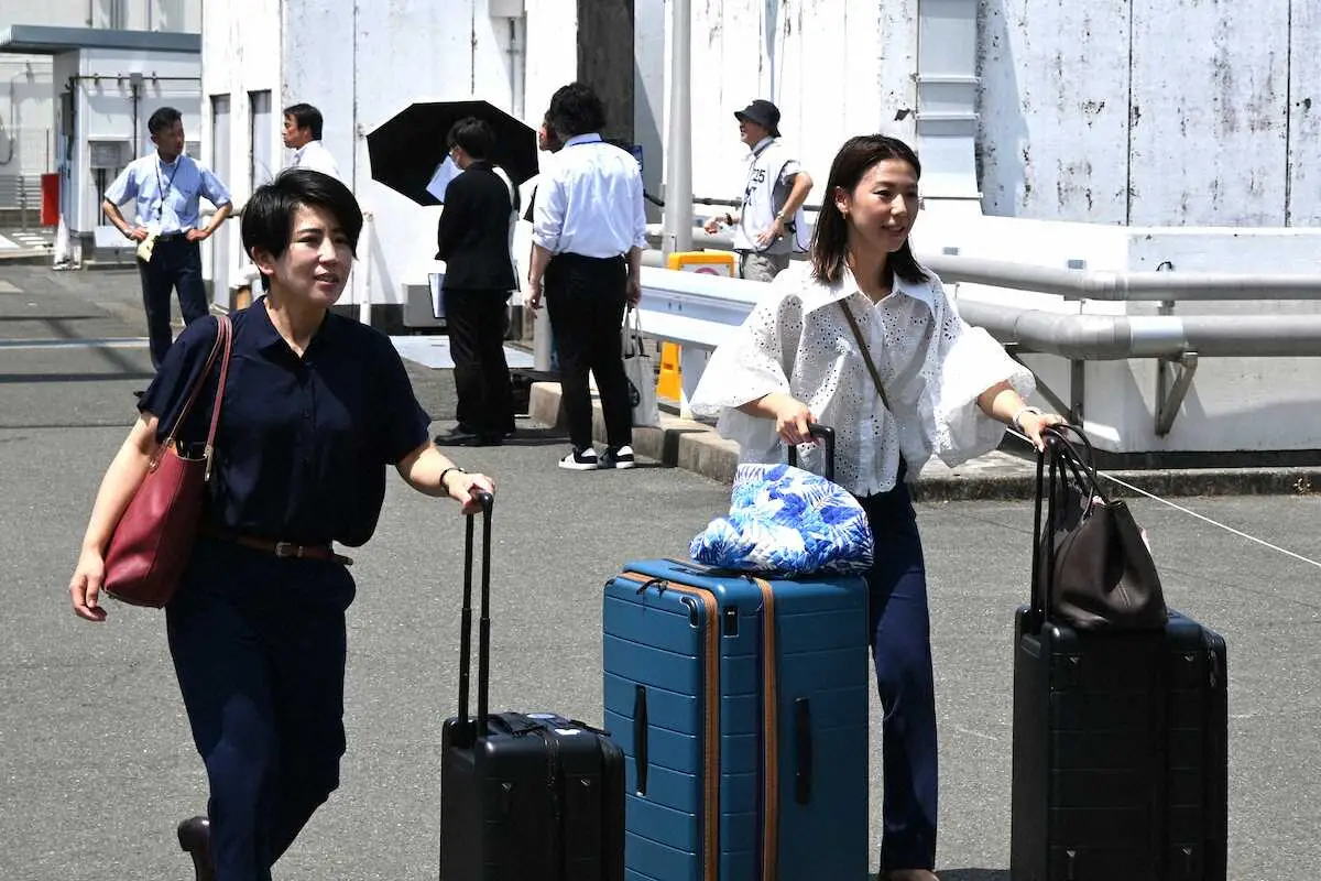 【画像・写真】【浜名湖ボート　PG1レディースチャンピオン】落合直子、鎌倉涼の大阪コンビが一緒に浜名湖入り