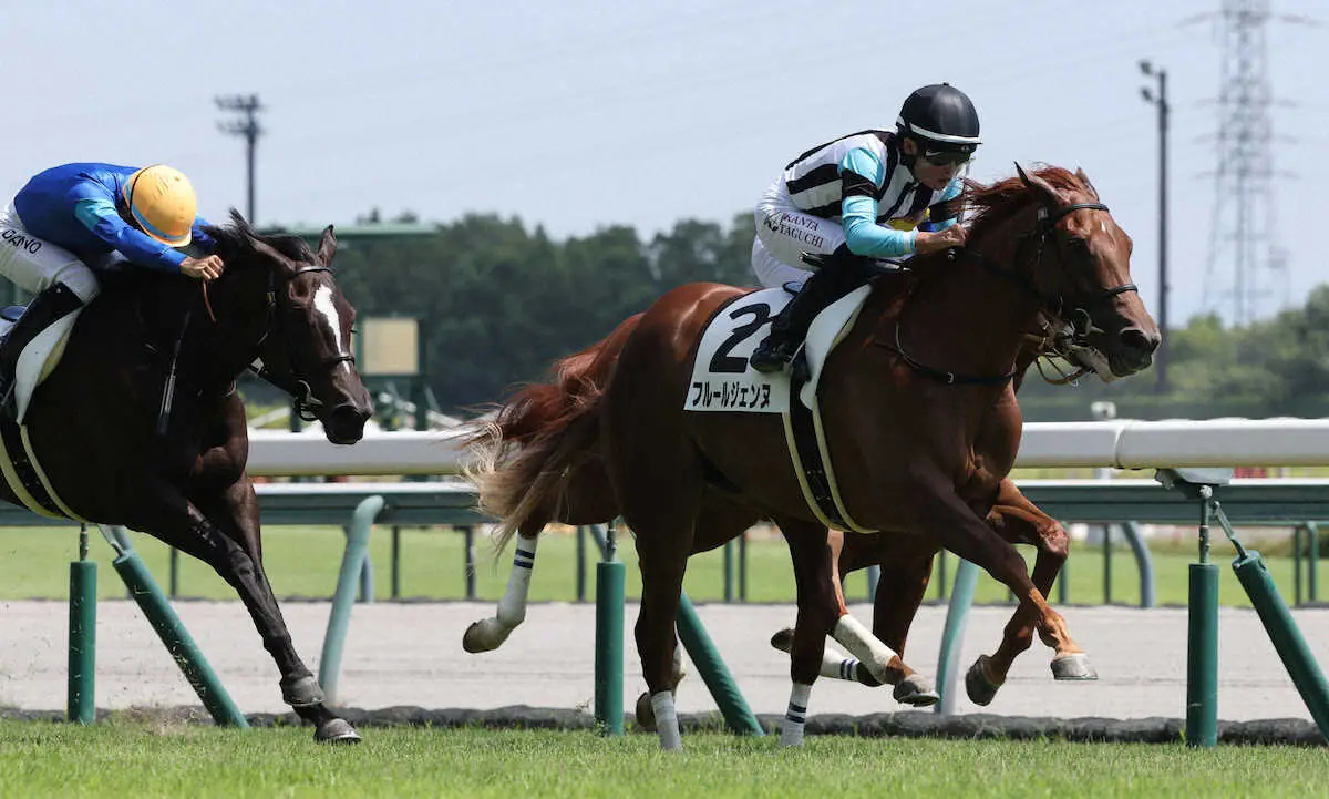 【画像・写真】【中京新馬戦】フルールジェンヌ　鮮やか逃げ切り！粘り強い走りに田口「しっかり伸びてくれた」