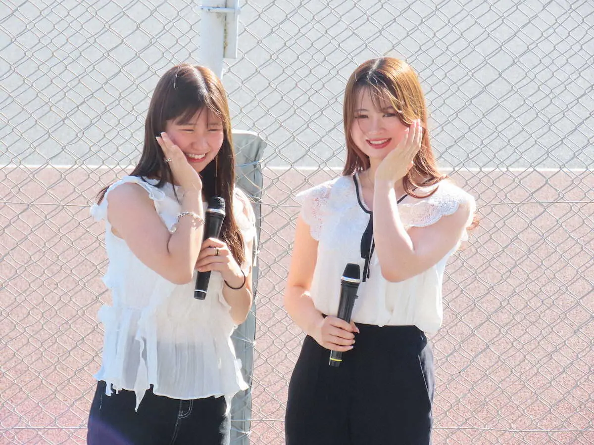 【画像・写真】【伊勢崎オート　G1ムーンライトCC】ボート・神里琴音と競輪・河内桜雪がトークショーに登場