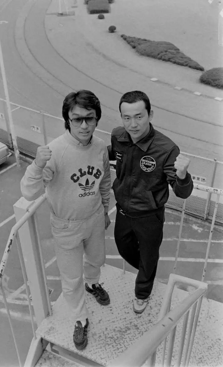 【画像・写真】九州の頼れる先輩中野浩一さん（左）と