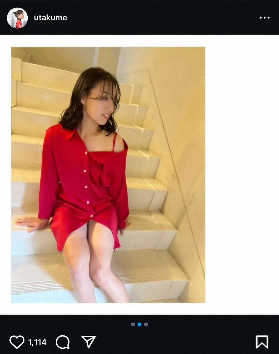 【画像・写真】大人気女子競輪選手「過去1しっくり」　“美腹筋”が凄い！カレンダーオフSにネット反響「笑顔最高」