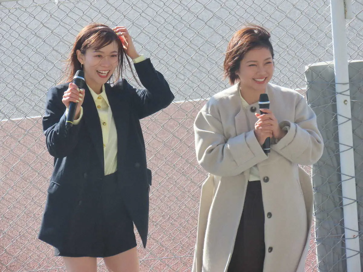 【画像・写真】【伊勢崎オート】ボートレーサー北村寧々＆野田なづきがトークイベント「服装を間違えました！」