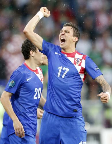 ＜クロアチア・アイルランド＞２ゴールの活躍を見せたクロアチア代表のマンジュキッチ