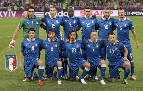 ＜イングランド―イタリア＞イタリア代表の先発メンバー