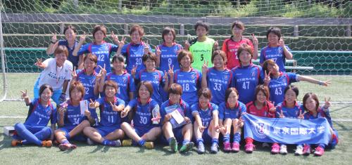 女子サッカーリーグ・Ｌｉｇａ　Ｓｔｕｄｅｎｔ２０１３で初優勝を飾った東京国際大