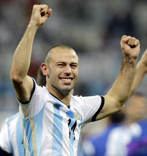 献身的な守備で勝利に貢献したアルゼンチン代表ＭＦマスケラーノ（ＡＰ）
