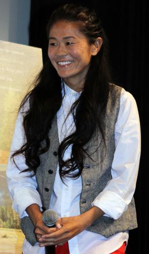 米映画「わたしに会うまでの１６００キロ」のトークイベントにゲスト出演した澤穂希