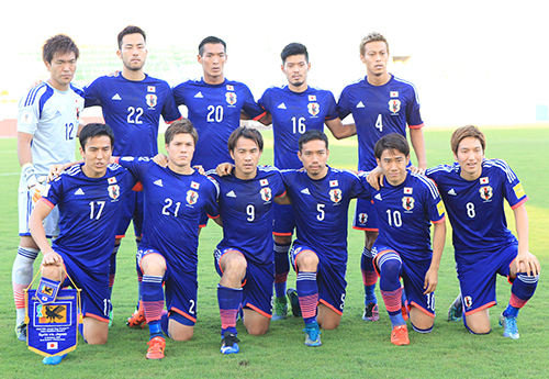 昨年１０月のＷ杯アジア２次予選シリア戦に臨む日本代表イレブン