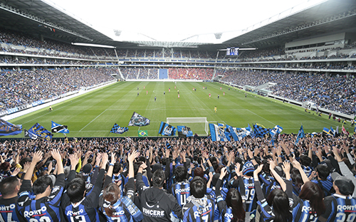 今季からＧ大阪の本拠地となった市立吹田サッカースタジアム