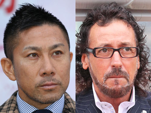 元サッカー日本代表の前園真聖氏（左）とラモス瑠偉氏