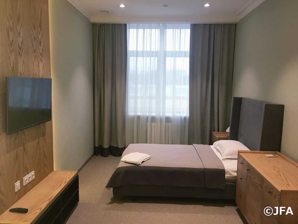 日本代表が利用するカザニの宿泊棟の部屋