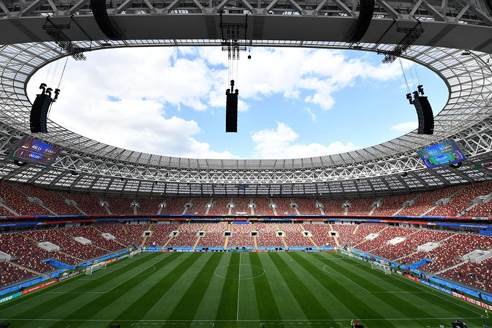 Ｗ杯で開幕戦、決勝戦などが行われるモスクワのルジニキ・スタジアム