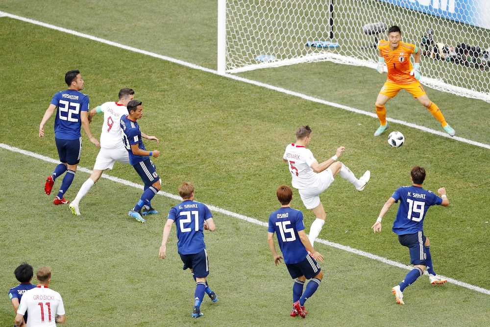 2018年 ワールドカップ 日本 ポーランド vs