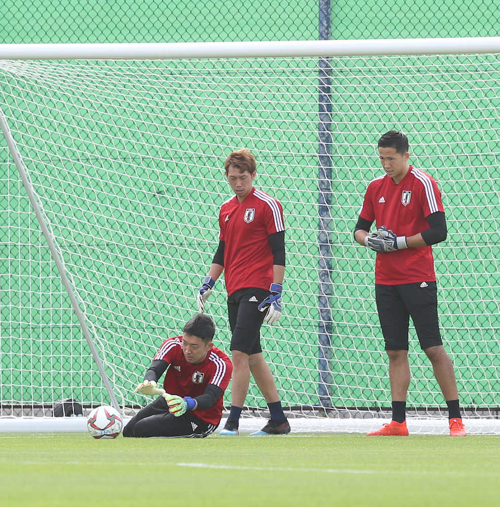 【画像・写真】青山、右膝不安で別メニュー調整　東口、腰痛のため部分合流