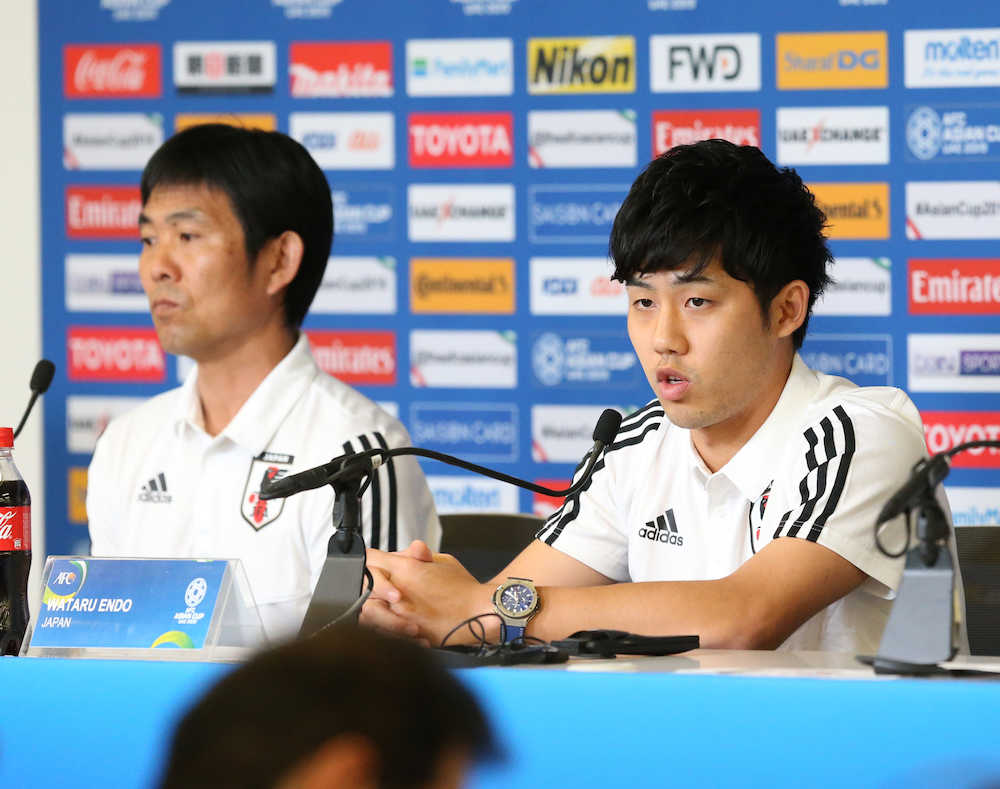 【画像・写真】森保Ｊ　大一番へ秘密兵器投入、“不敗男”遠藤が前日会見出席