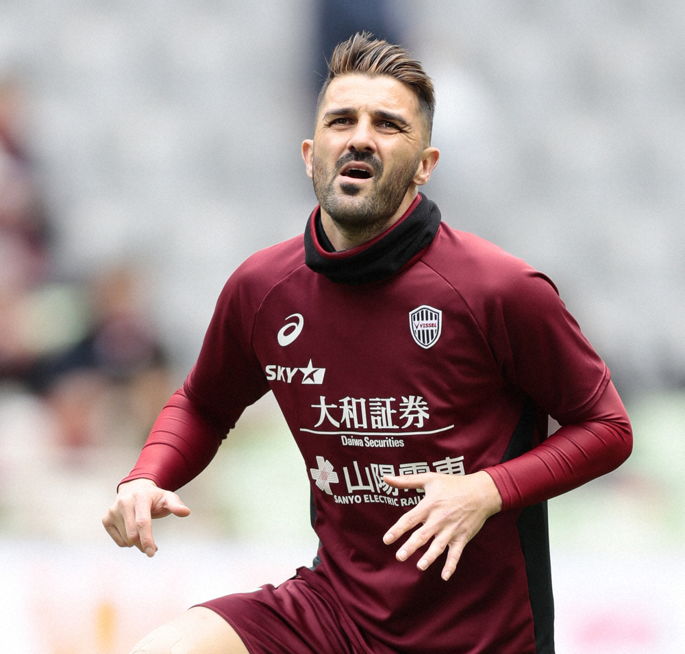 【画像・写真】J1神戸　前節で負傷交代のビジャ　松本戦で先発出場へ