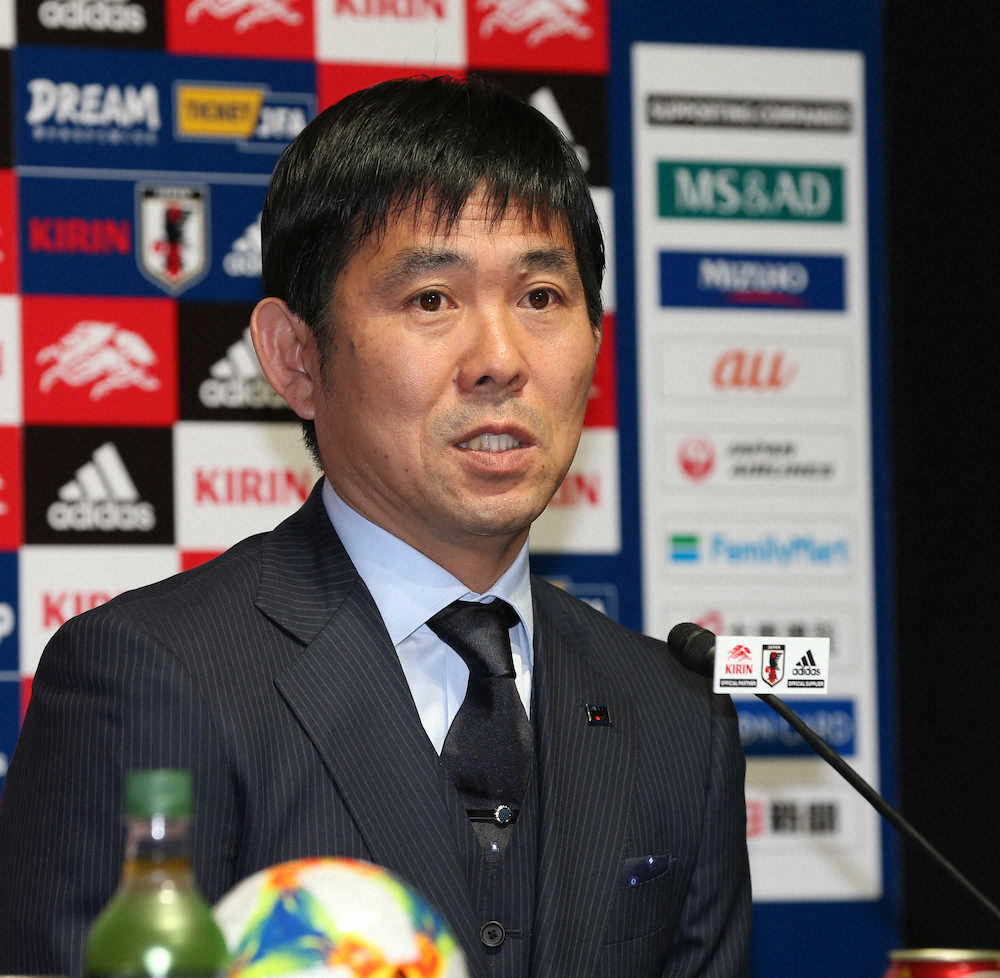 【画像・写真】会見を行う森保監督（撮影・西海健太郎）