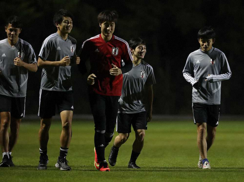 【画像・写真】上田、不発の“復習”バッチリ　ウルグアイ戦での挽回誓う