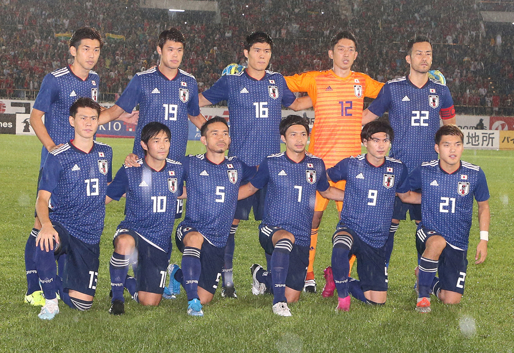 サッカー日本代表（写真は9月10日のミャンマー戦）
