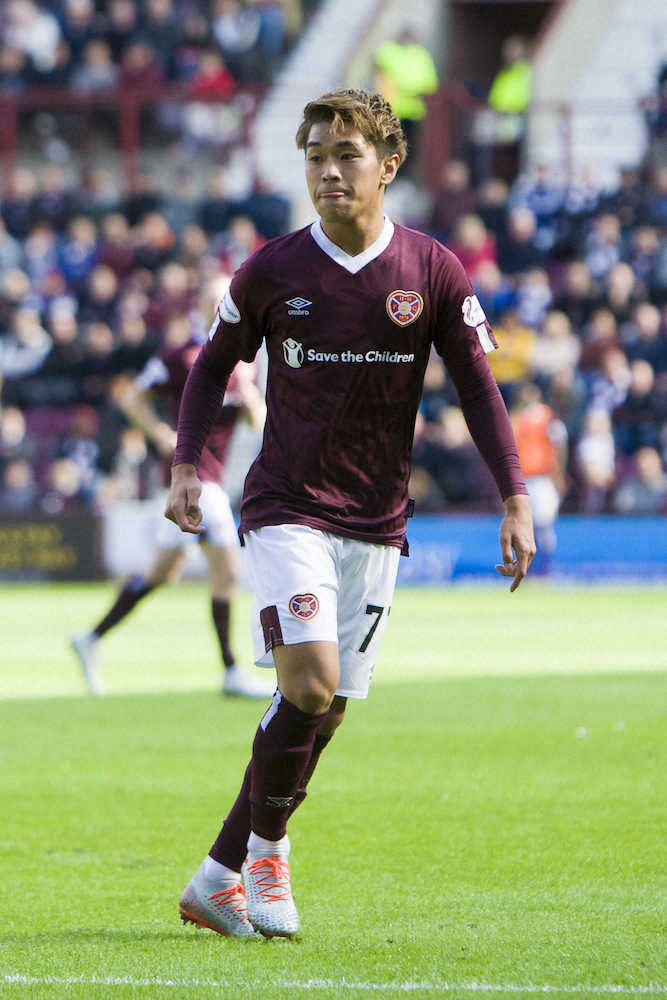 【画像・写真】ハーツのFW食野亮太郎（ゲッティ＝共同）