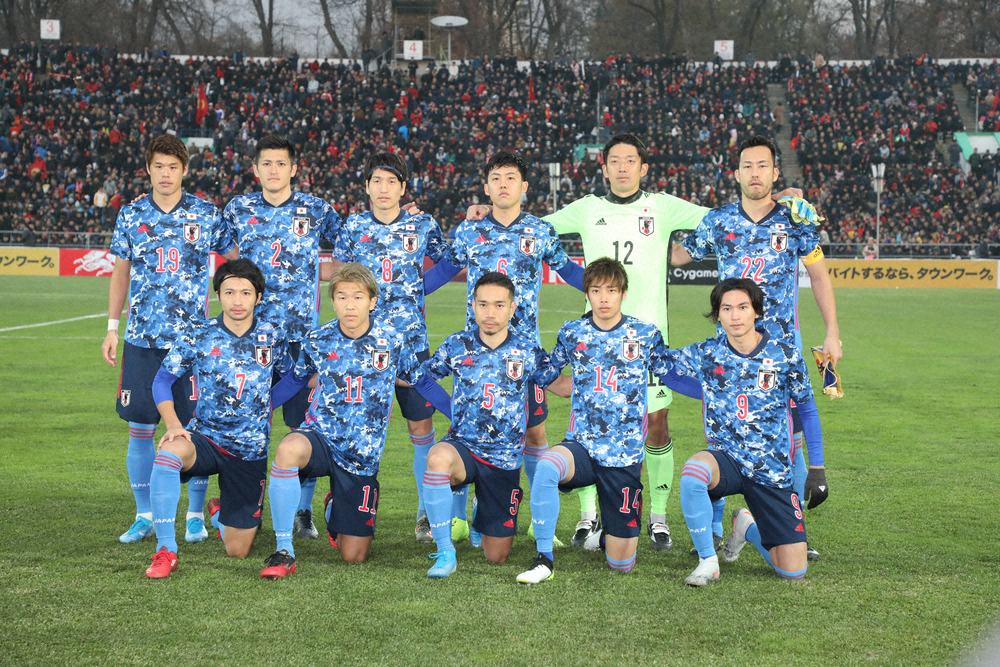 W杯アジア2次予選キルギス戦に先発した男子サッカー日本代表イレブン