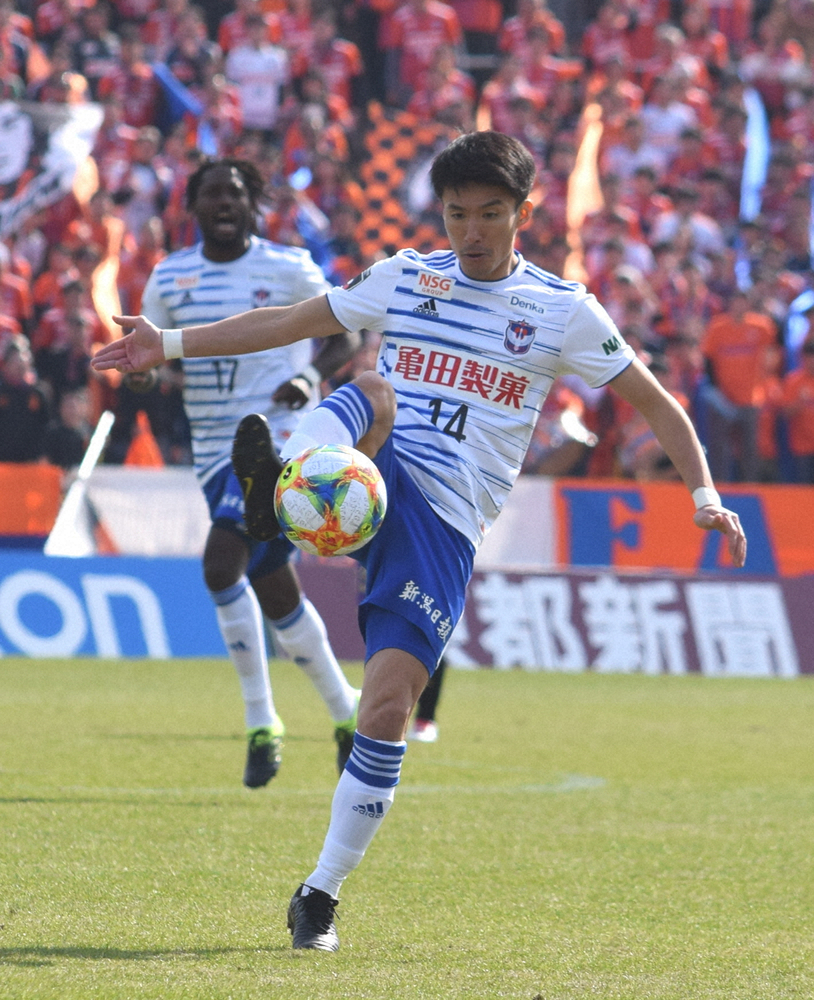 【画像・写真】新潟ＦＷ田中達也