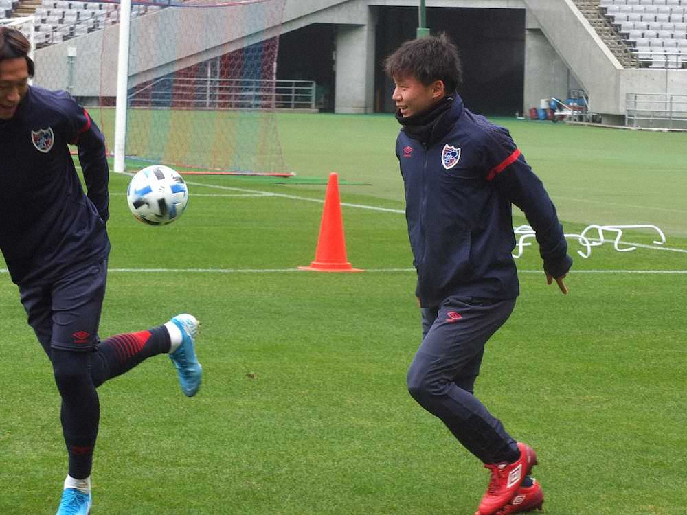 【画像・写真】FC東京　左目負傷・東の“代役”MF安部大暴れ宣言「スタメンを奪いたい！」